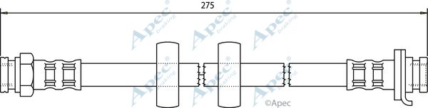 APEC BRAKING Тормозной шланг HOS3126